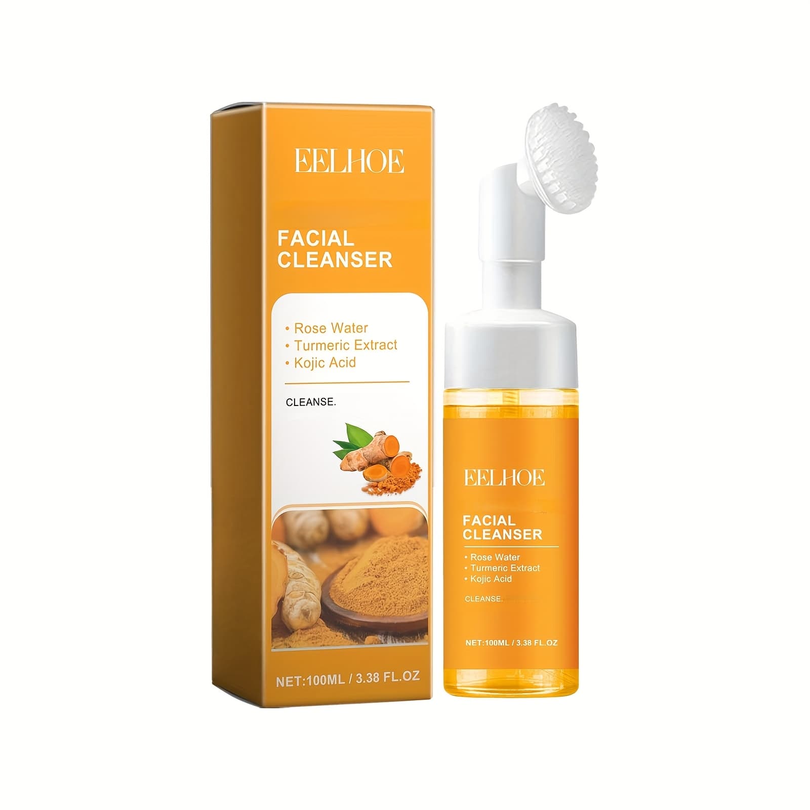 TEMU Turmeric Cleansing Milk With Kojic Acid And Lemon Extract For A Gentle, Hydrating, And Facial Wash