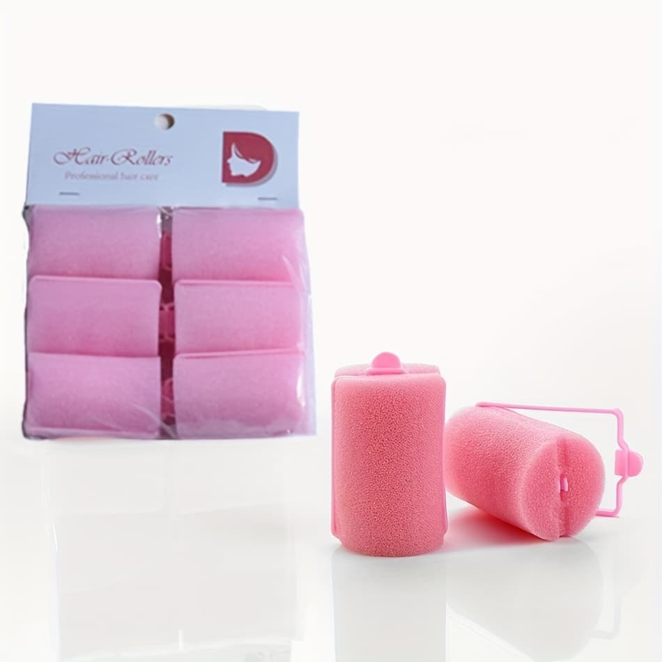 TEMU Multiple Pack Sponge Hair Curlers Set, , Soft No Heat Hair Rollers, Styling, Suitable For Long Hair, Medium And Short Hair, Hair Salon Hairstyle