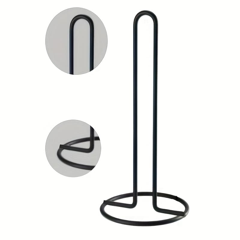 TEMU Wrought Iron Vertical Paper Towel Holder, Creative Paper Towel Holder, Kitchen Dining Table Paper Towel Holder, Storage Roll Paper Holder, Desktop Paper Towel Holder