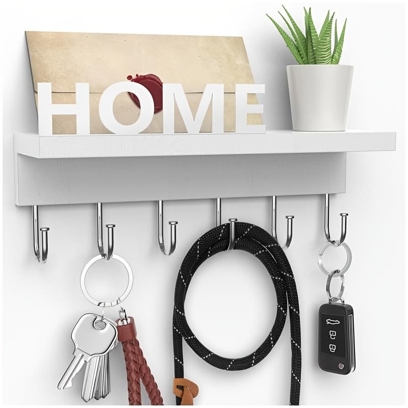 TEMU Key Rack, Mail Storage Rack, Wall Storage Rack Wooden Key Rack