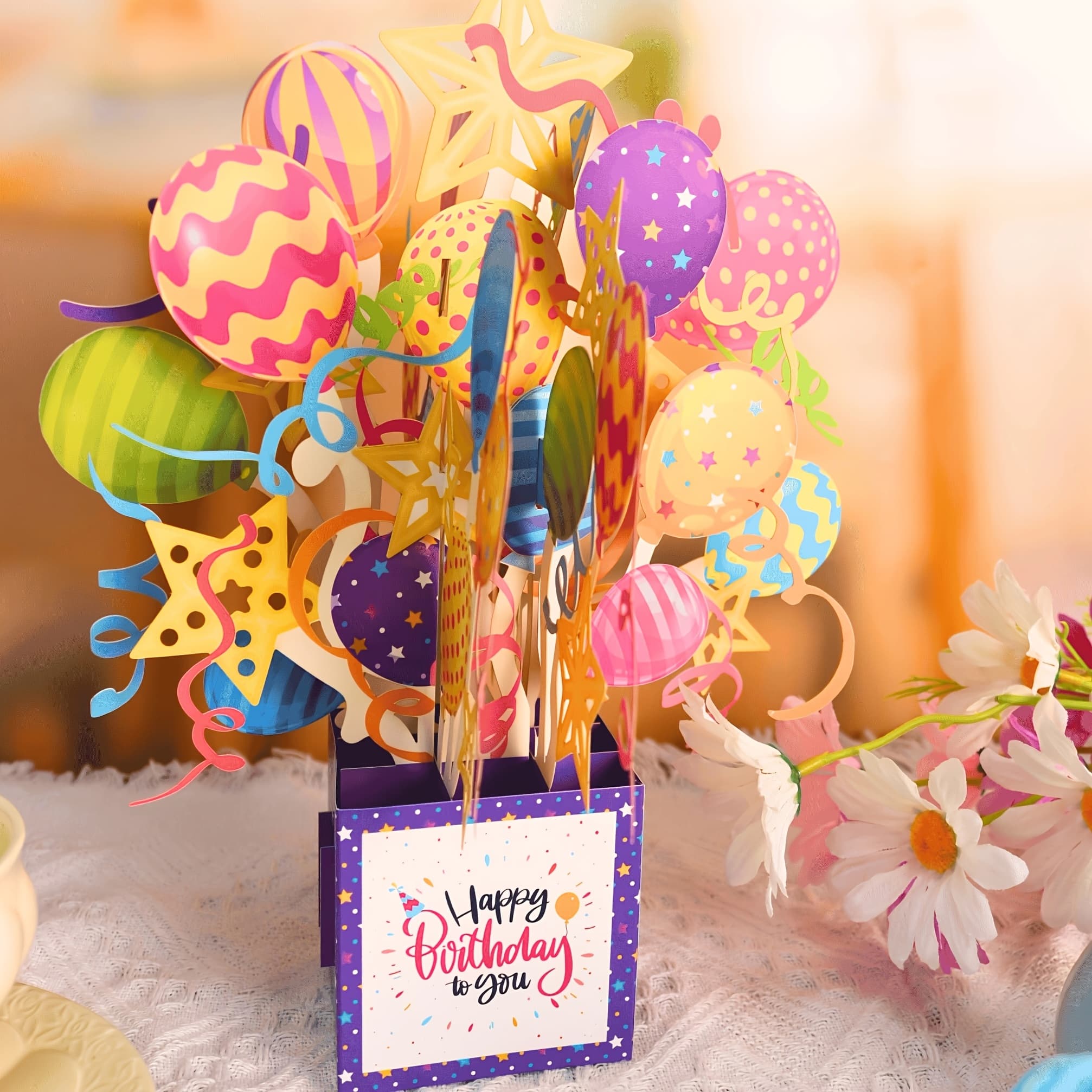 TEMU 1 Happy Birthday -up Card, Ideal For All, Gift For Birthdays, Home Decoration, Party Invite Card