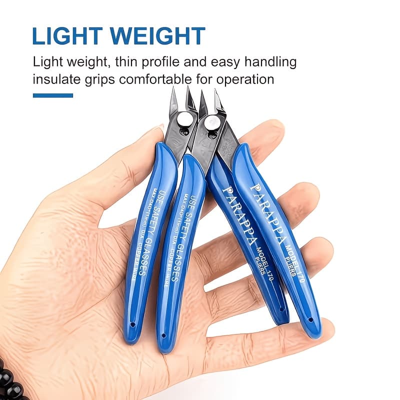 TEMU 1pc Professional Diagonal Cutting Pliers - Cutters For Electrical Cable, Flush Side Trimming, Electronics Repair, Jewelry Making & Diy Crafts, Heavy Duty Hand Tool