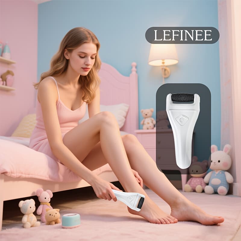 TEMU Electric Foot Remover, Rechargeable Portable Foot File Pedicure Kit, Foot Sanding File, Professional Foot Care Tools, Ideal Cleaning Device For Dead Skin, Perfect Gift