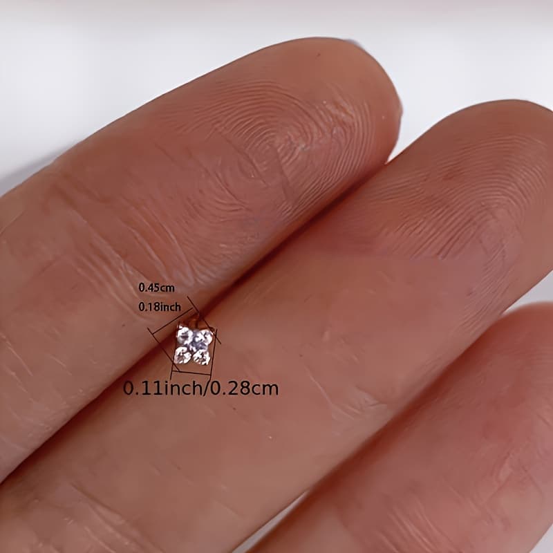 TEMU Stylish Minimalist Floral Stud Earrings For Women's Everyday Additions