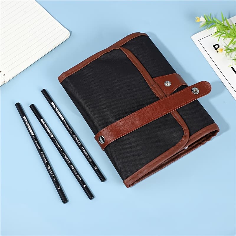 TEMU 29pcs Professional Drawing Artist Tool Kit Including Pencils, Charcoal, And Blending Sticks, Perfect Gift For Everyday Drawing And Vintage Lovers