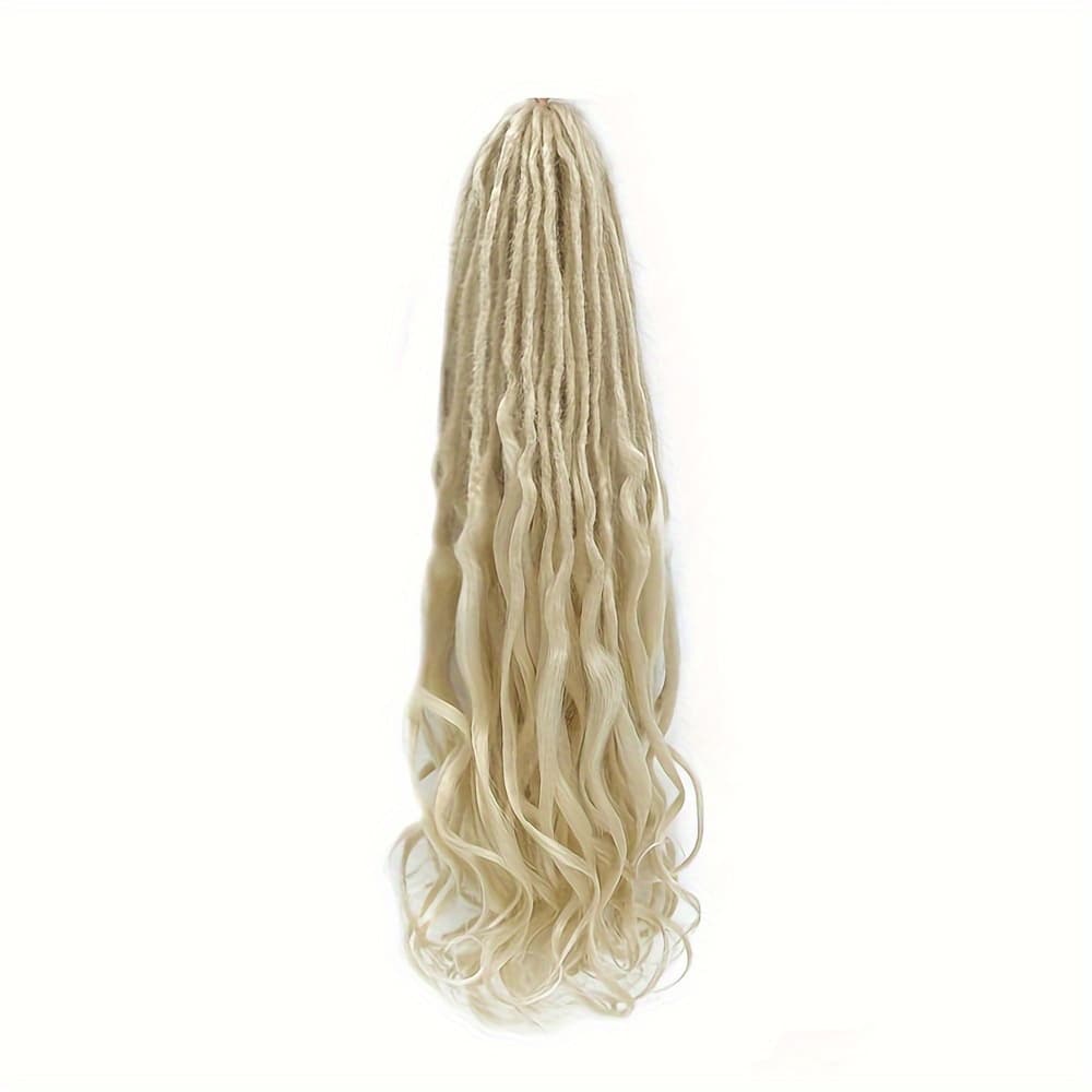 TEMU Dreadlocks Synthetic Loose Wave French Curly Double Ended 24 Inches