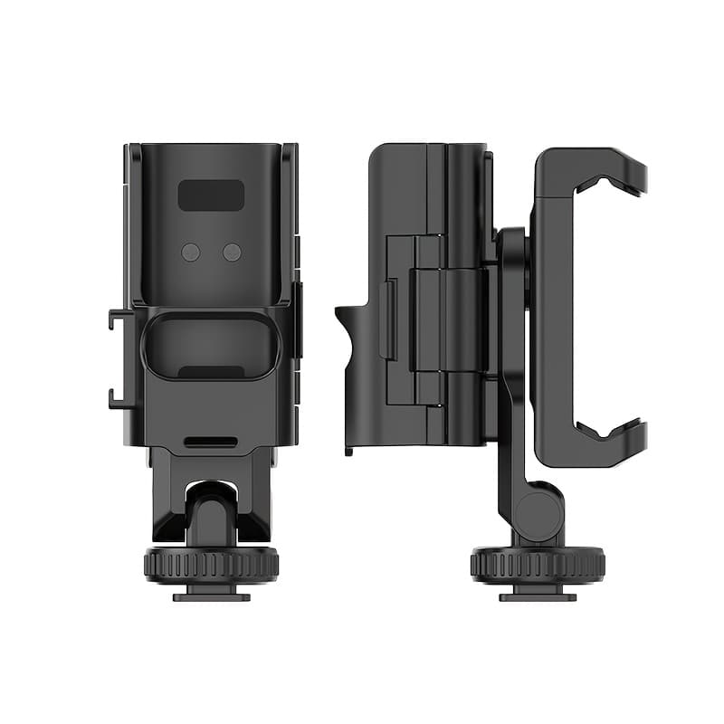 TEMU Pocket 3/pocket 4 Expansion Frame Holder With Cell Phone Clip, Sports Camera Case Expansion Accessory, Camera Dome Cold Shoe Holder