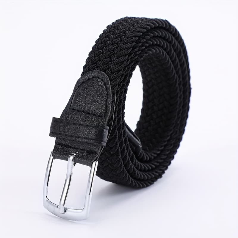 TEMU No-hole Women's And Simple Versatile Elastic Waistband Belt, Trendy Casual Stretch Belt For Jeans