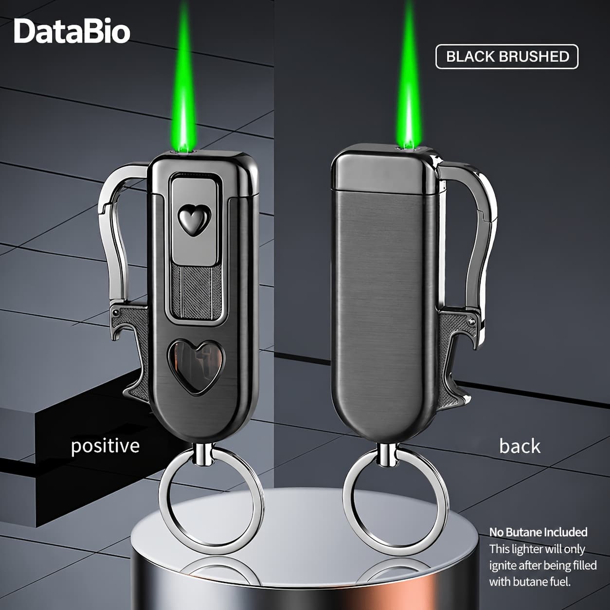 TEMU (no Butane)1pc Windproof Straight Lighter, Lighter, Bottle Opener Metal Keychain Lighter, Metal Portable Lighter, Windproof Gas Lighter, Suitable For Holidays, Birthdays, Candles, Men's Gifts