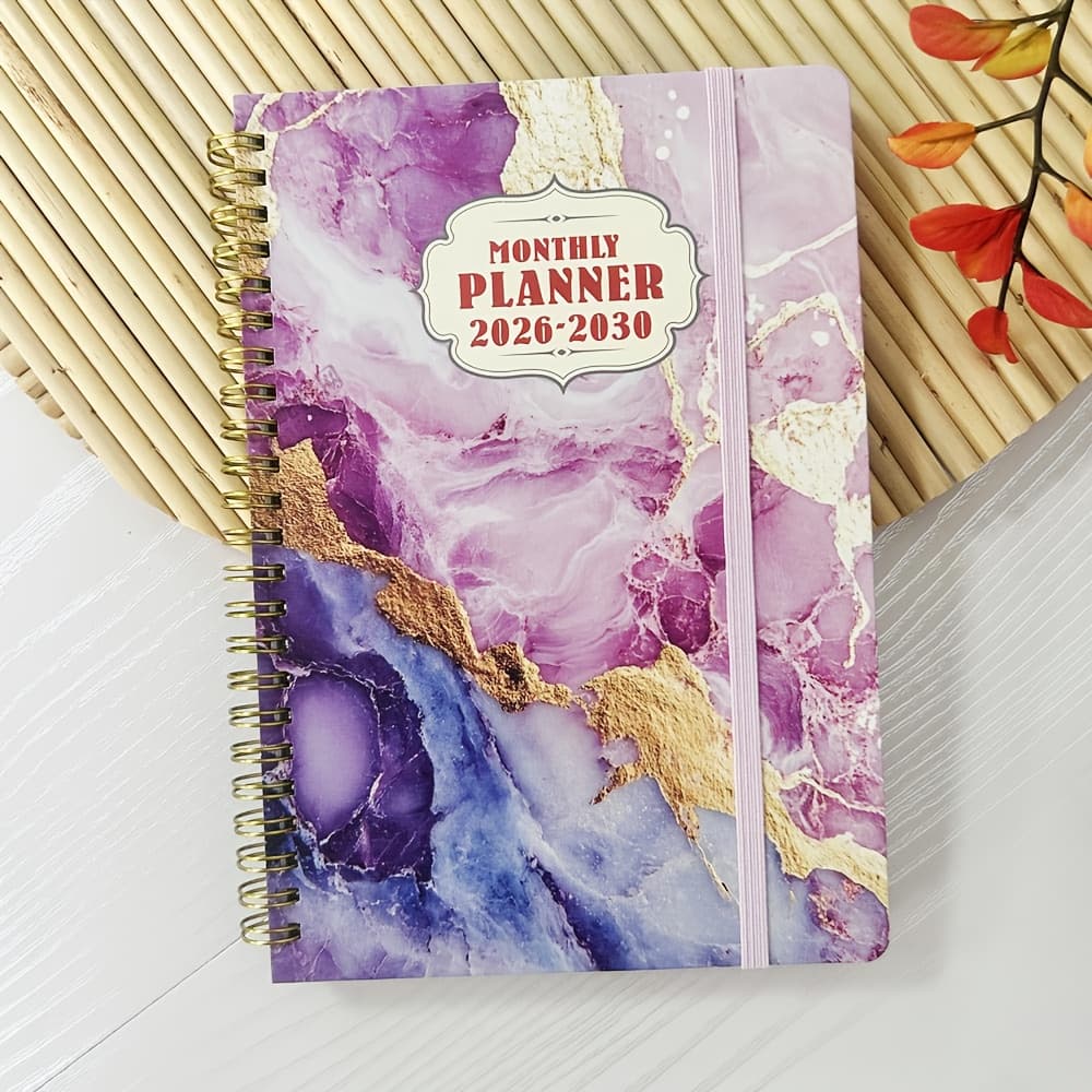 TEMU 2026-2030 Planner 5-year Daily, Weekly And Monthly Organizer With Goal Tracking Habit Sheets Planning Notebook Pinky