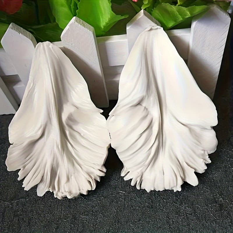 TEMU 2pcs Of Silicone Molds For Decorative Tulip Flowers, Featuring Petal And Leaf Shapes For Wax Crafting