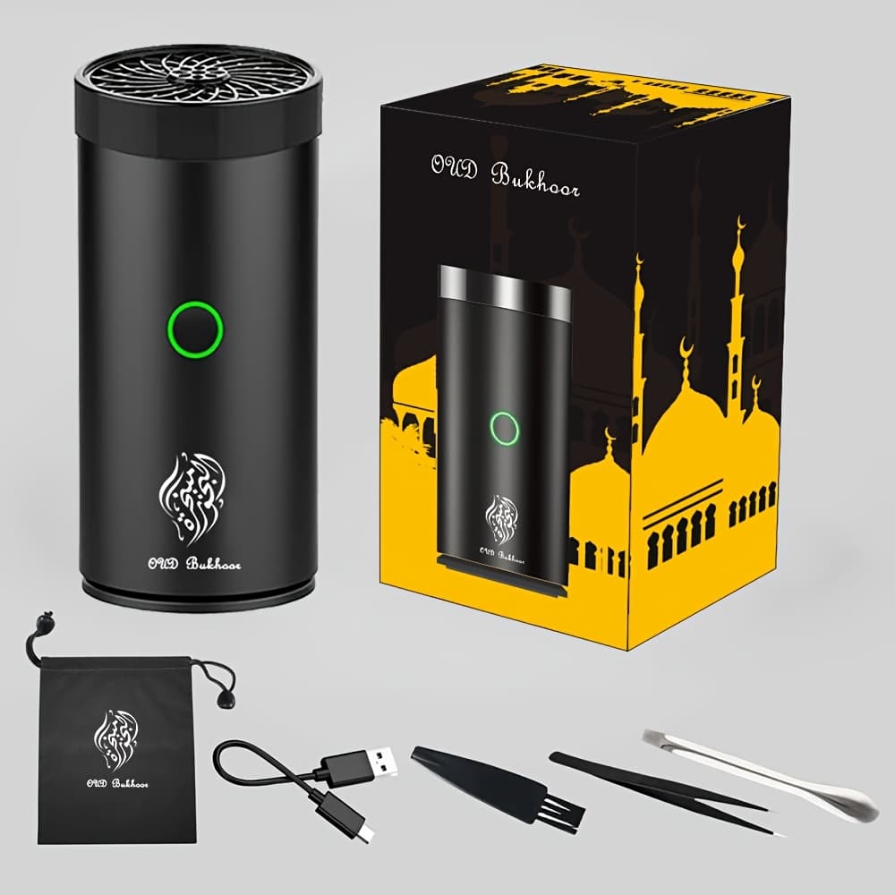 TEMU Oud Bakhoor Electric Usb Metal Bakhoor Usb Diffuser Holder