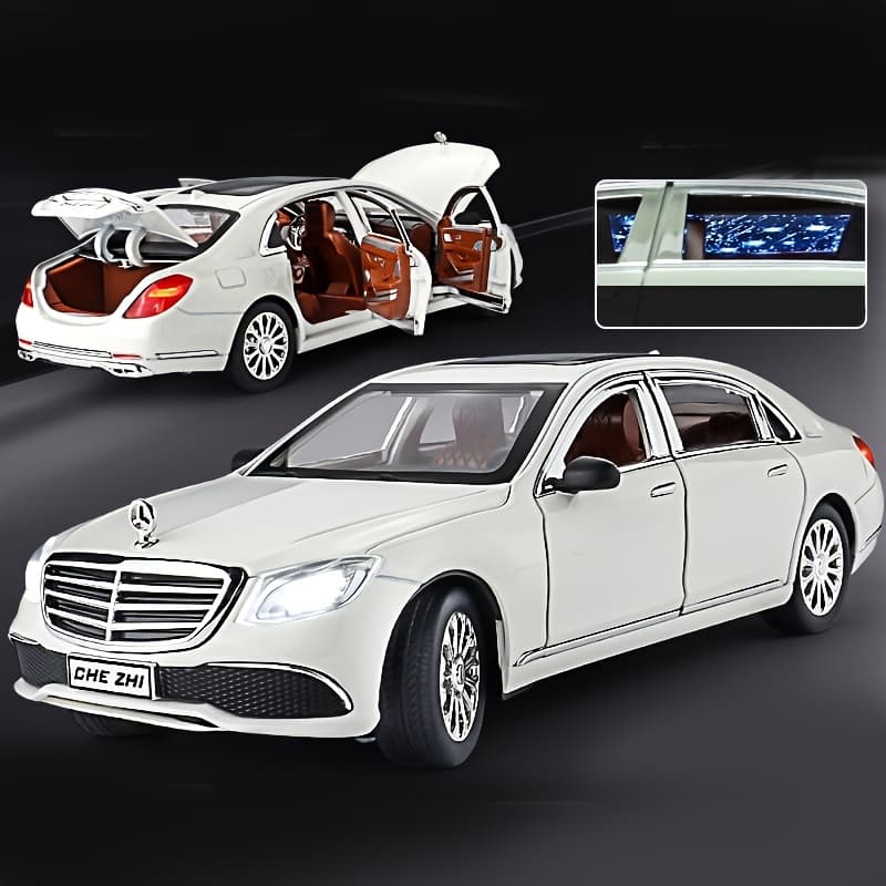 TEMU 1:24 For Mercedes-benz Alloy Static Car Model - Collectible Desktop Decor, Perfect Birthday & New Year Gift (openable Doors, Detailed)