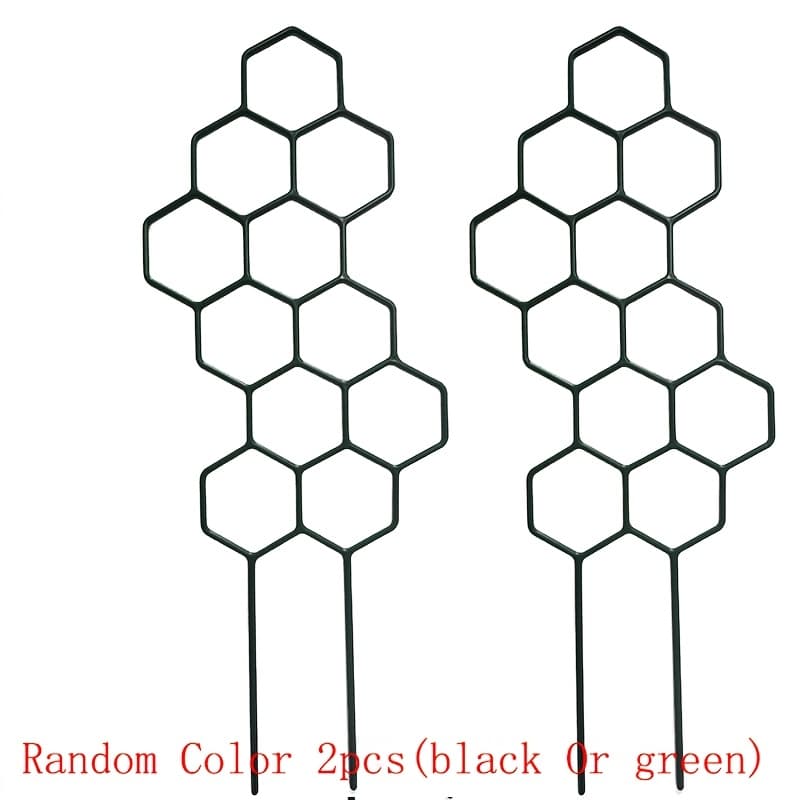 TEMU 2-pack 14. 5.91 Inches Honeycomb Plant Trellis, Suitable For Potted Vines And Flowers, Random Color
