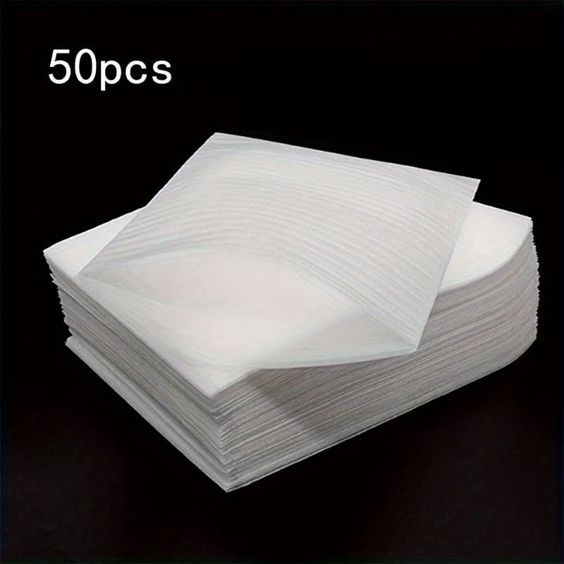 TEMU 50pcs/pack 15 X 20cm White Anti-static Shockproof Bag Epe Material