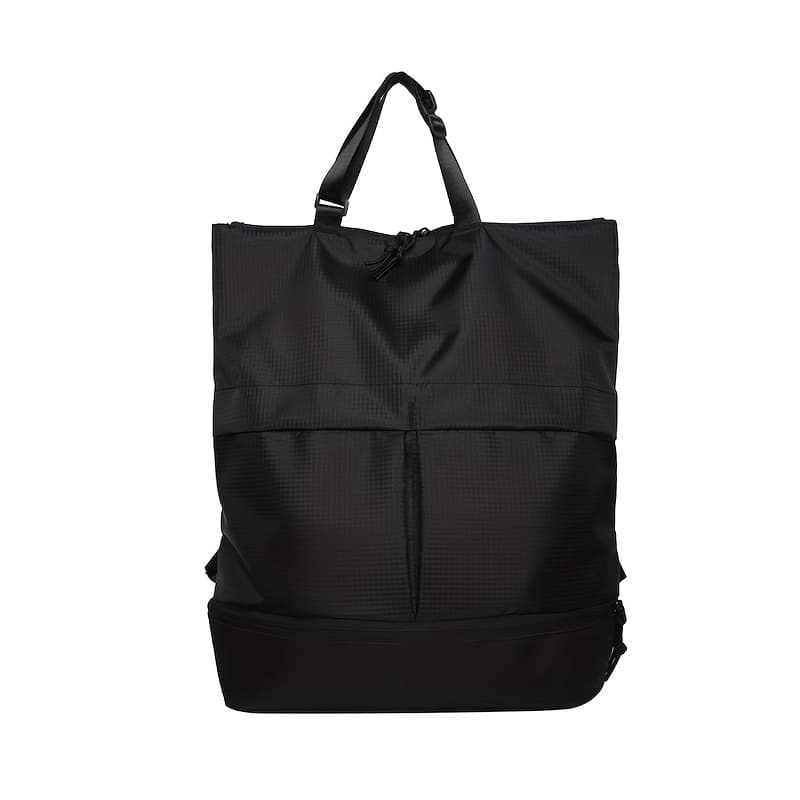 TEMU Solid Color Minimalist Casual Trendy Unisex Backpack, Large Capacity Durable College Student Bookbag, Fashionable High- Outdoor Commuter Leisure Bag