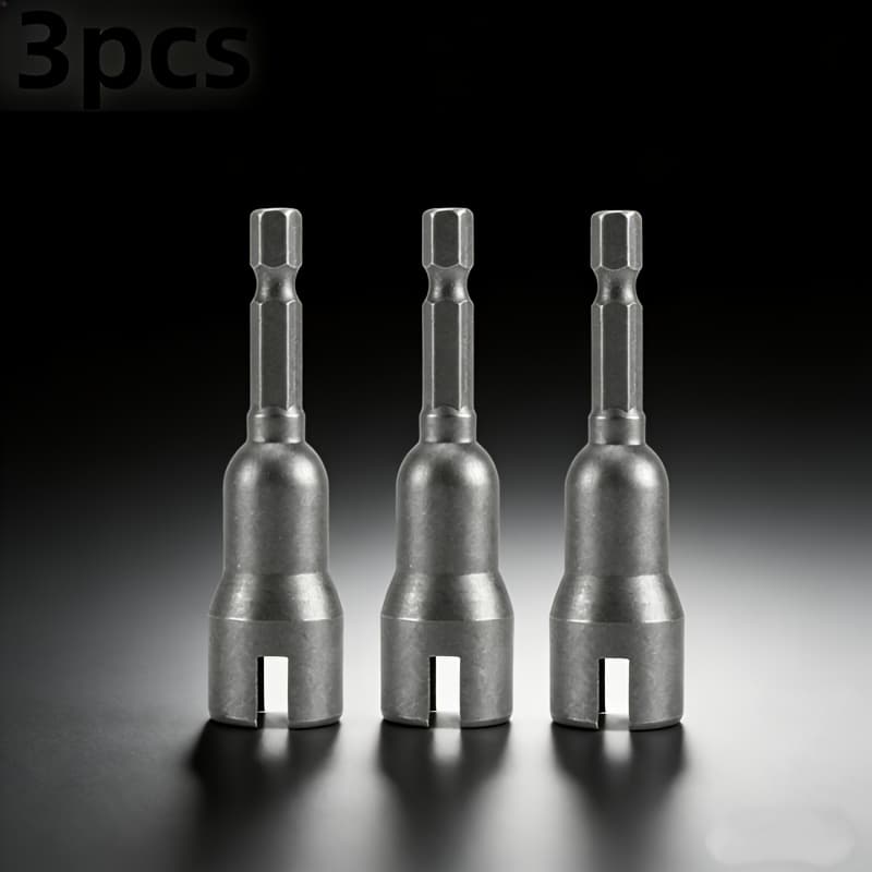 TEMU 3pcs Wing Nut Driver Set 1/4" Quick Connect Hex Shank Wing Nut Drill Bit Socket Wrench For Panel Wing Nuts C Hook Wire Twisting Multi Tool
