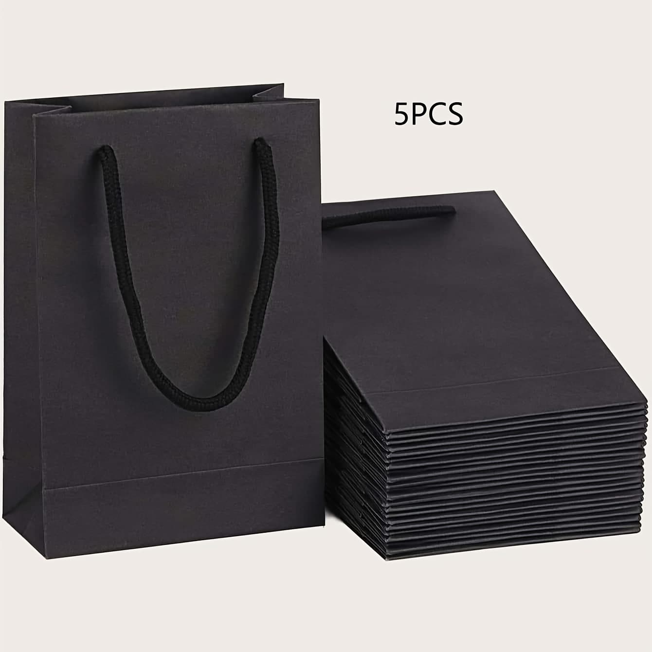 TEMU 5pcs Vertical Party Gift Bags, Gift Wrapping Supplies, Christmas Halloween Birthday Party Gift Bags