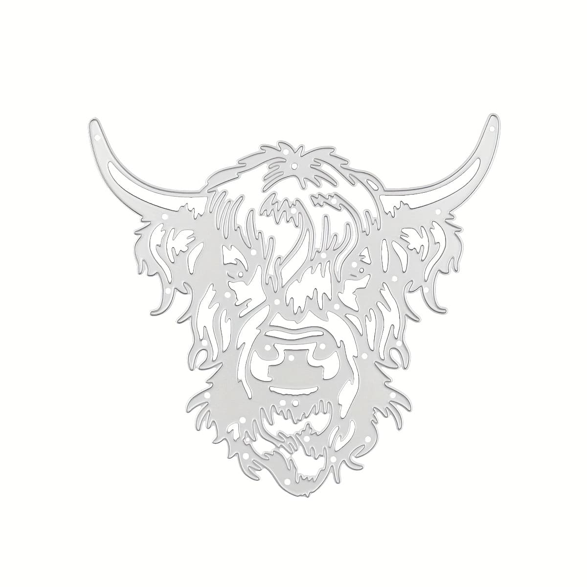 TEMU 1pc Creative Highland Cow Theme Die - A Versatile Craft Tool For Scrapbooks, Photo Albums, Greeting Cards, And Home Decor - Perfect For Holiday Greetings And Crafts