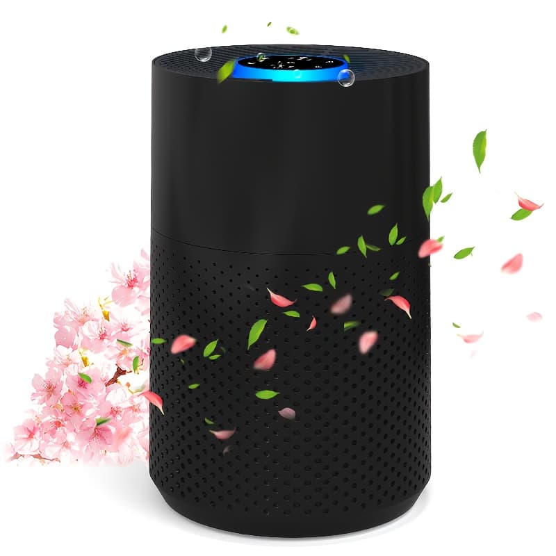 TEMU For Home Allergies Pets Hair In Bedroom, 3-in-1 Filter , Remove Dust Smoke Pollutants Odor, White For Home Bedroom With H13 True Hepa Filter For Smoke, Smokers, Dust, Odors, Pollen, Pet Dander