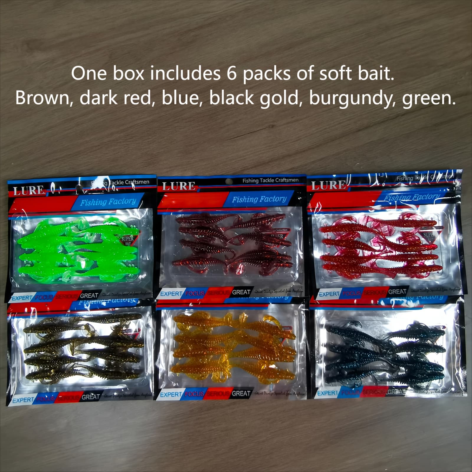 TEMU /box Soft Fishing Lures, Duck Paw Tail Swimbaits Soft Plastic Lures For Bass Trout Walleye Crappie Tpe Material, Swimming Stroke In 0 Seconds
