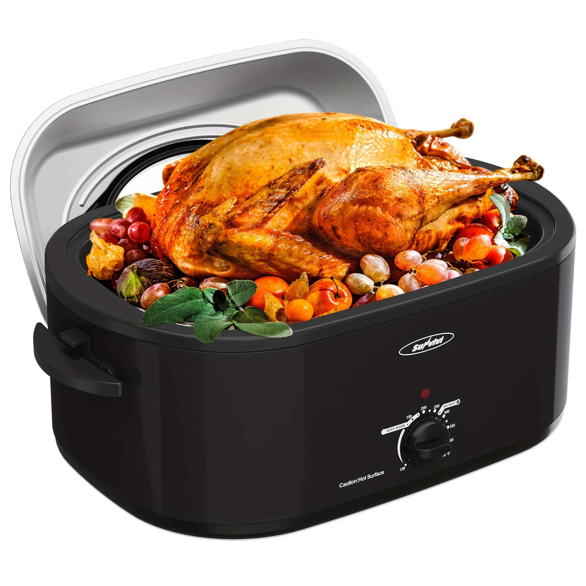 TEMU 18 Roasting Oven, High-capacity Countertop Rotisserie With Adjustable Temperature Control For Perfectly Cooked Chicken And Meats
