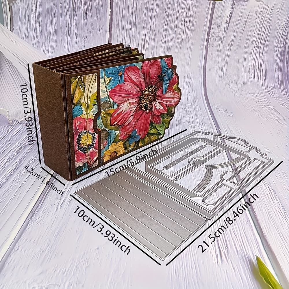 TEMU Theme Handmade Album Metal Cutting Die - Suitable For Enthusiasts To Make Scrapbooks, Memorial Albums & Diy Creative Greeting Cards