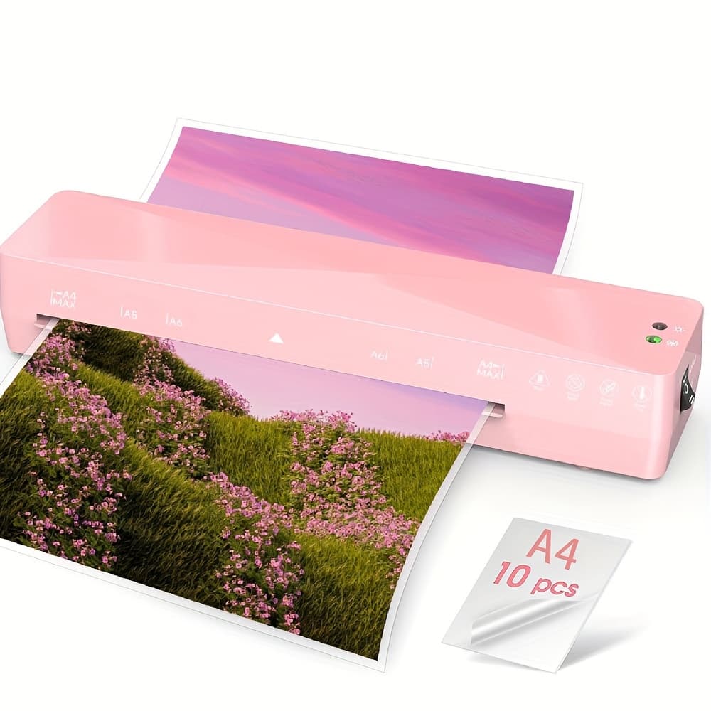 TEMU Crenova A4 Portable Laminator Machine With Suitable For , Compact Laminator For Documents, Photos, Posters, Certificates, Plug-and-play With Plug (no Adapter Required)