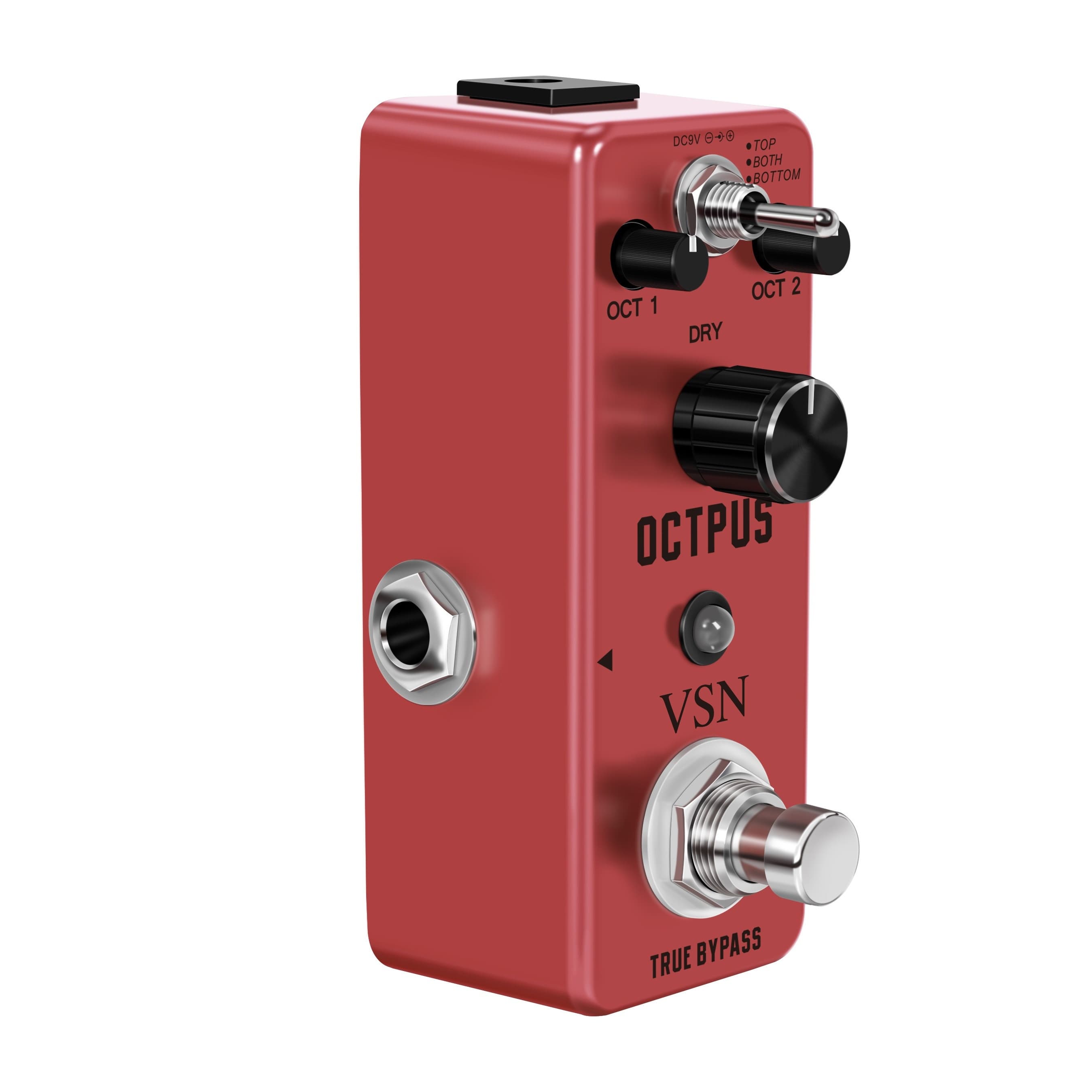 TEMU Compoctave Guitar Pedal, Digital Mini Pedal For Electric Guitar Precise Effects Generator Octpus Guitar Pedals True Bypass Mini Size, Note That The Power Supply Is Not Included.