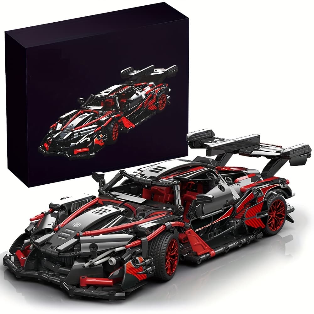 TEMU Adults Challenging Car Building Blocks Kit, 1:14 1391pcs Car Model Building Set