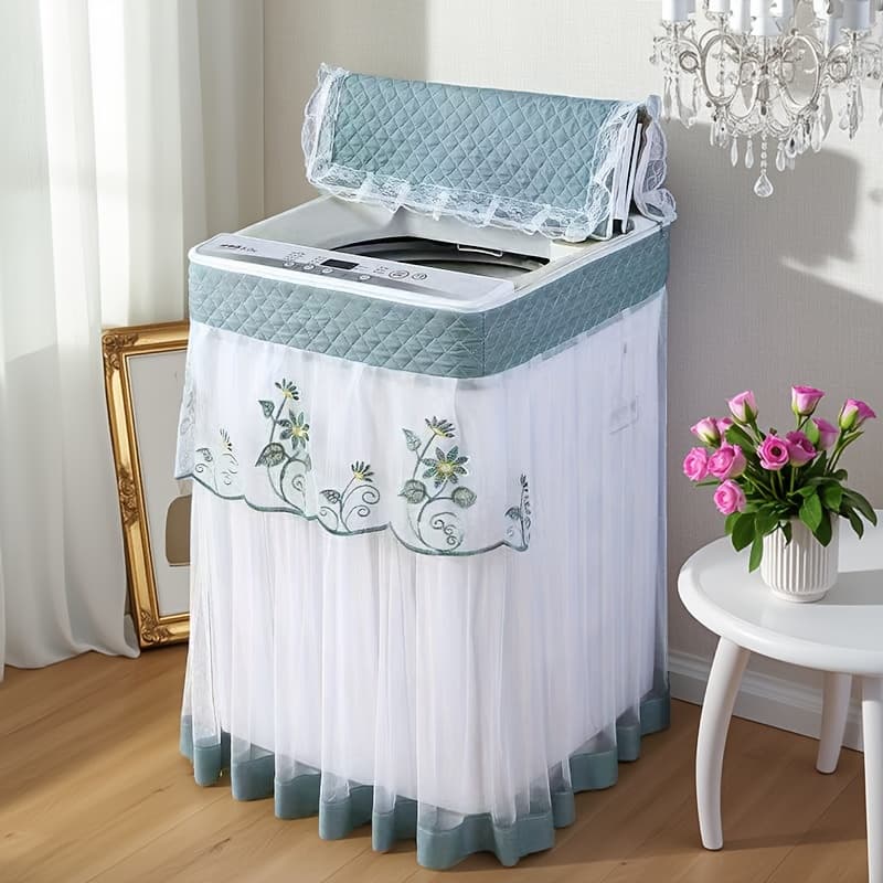 TEMU Dust-proof Cover Towel, Automatic Power-on Without Removal, Washing Machine Cover, Universal Dust-proof Cover Cloth, 19.69 X X 31.5in