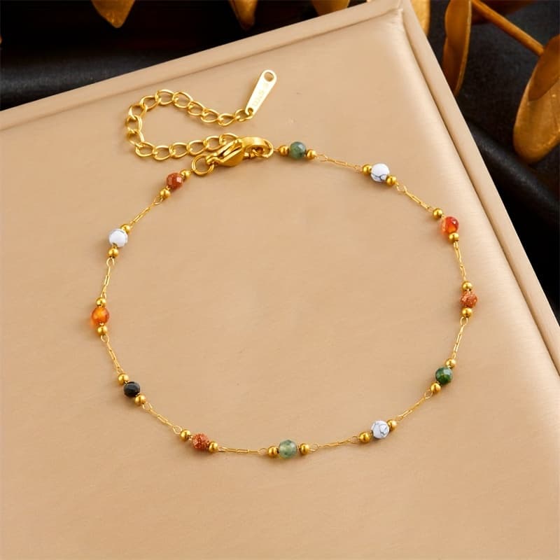 TEMU Women' Bead Bracelet New Minimalist Trend Non Fading Jewelry Gift