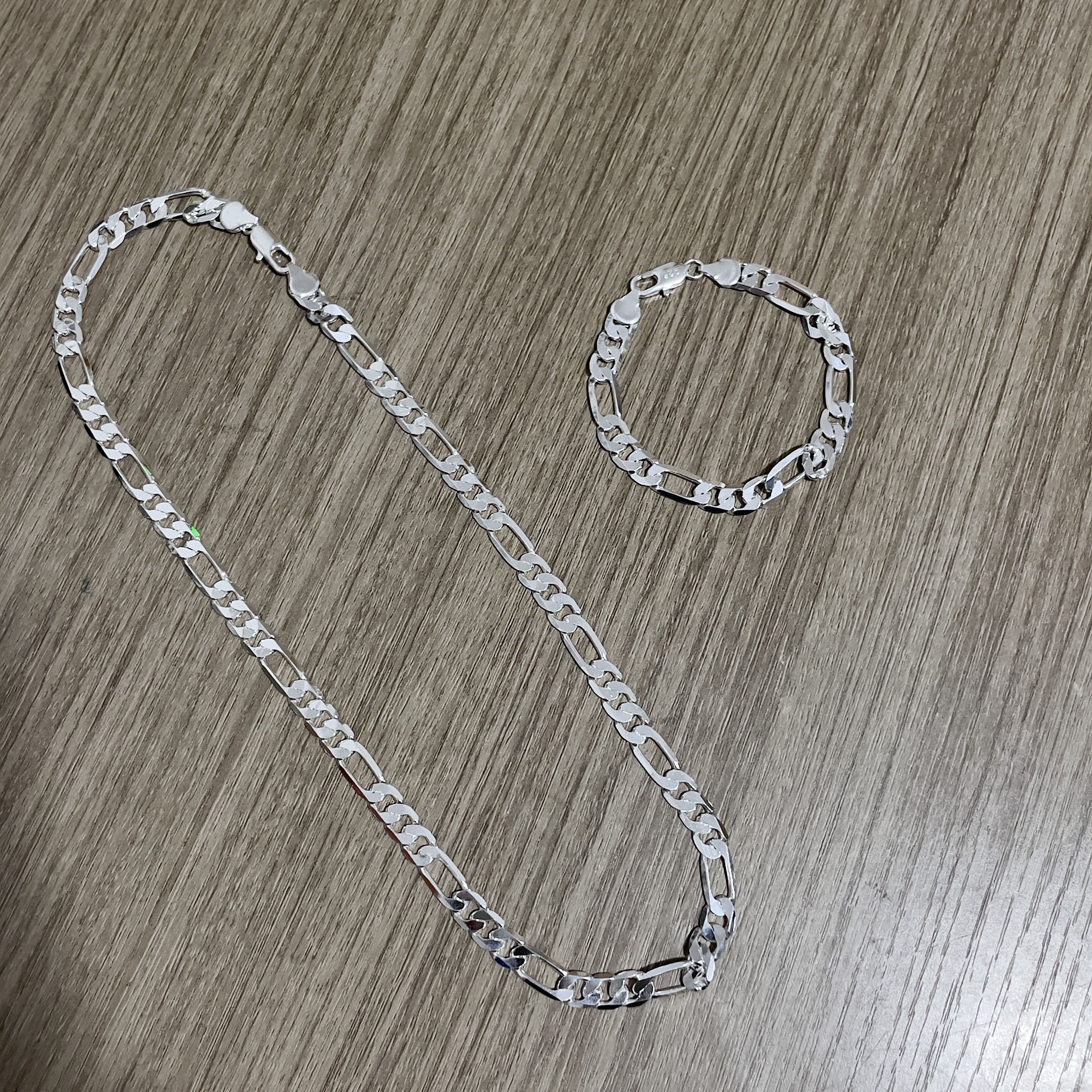 TEMU 925 Silver Two-piece Set | Classic Necklace And Bracelet, , Perfect For Daily Wear And Festive Occasions, Ideal Gift For Family, Lovers, , Beautifully Wrapped