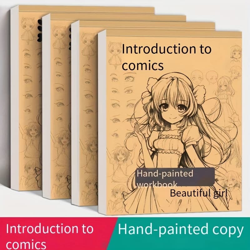 TEMU Sketch Line Draft Tracing Book For Characters, Beginner's Drawing Book For Learning To Draw Anime Princess Comics