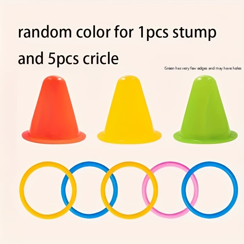 TEMU [rabbit Boredom Relief Toys] Rabbit Boredom Relief Toys, Random Color, Chewable Toys For Teeth, Ring Toss Games, Educational Playthings For Rabbits, Battery-free Ice Cream Bucket