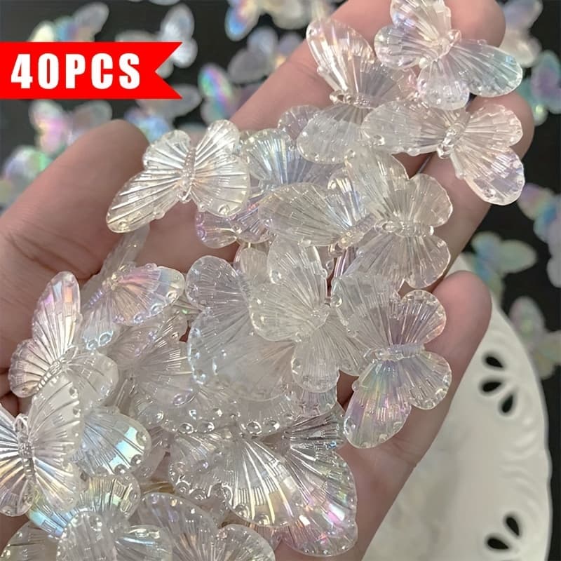 TEMU 40pcs/28mm Acrylic Colorful Handmade Cream Glue Mobile Phone Case Three-dimensional Small Ornament Material
