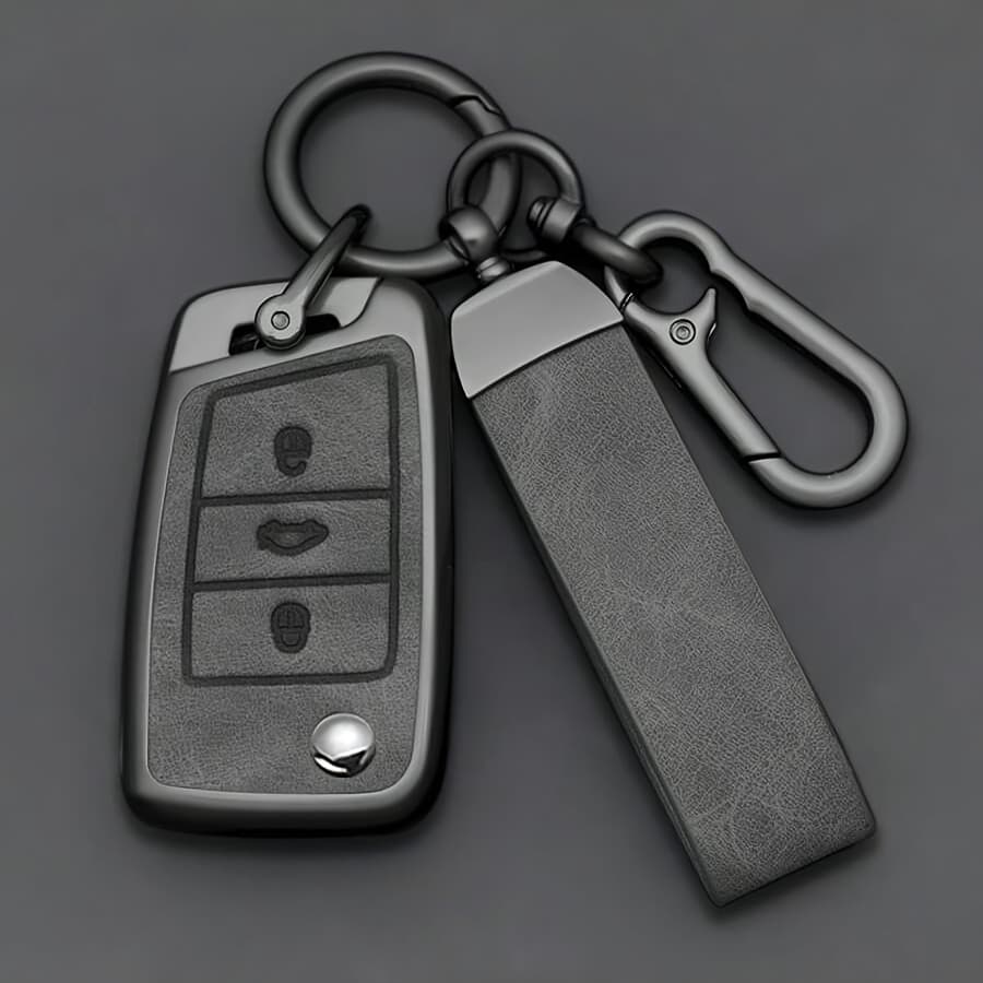 TEMU Alloy Style Car Key Case Cover Shell Fob For For Vw Golf 7 Mk7 R For Octavia 3 Superb Mk3 Shell Protector