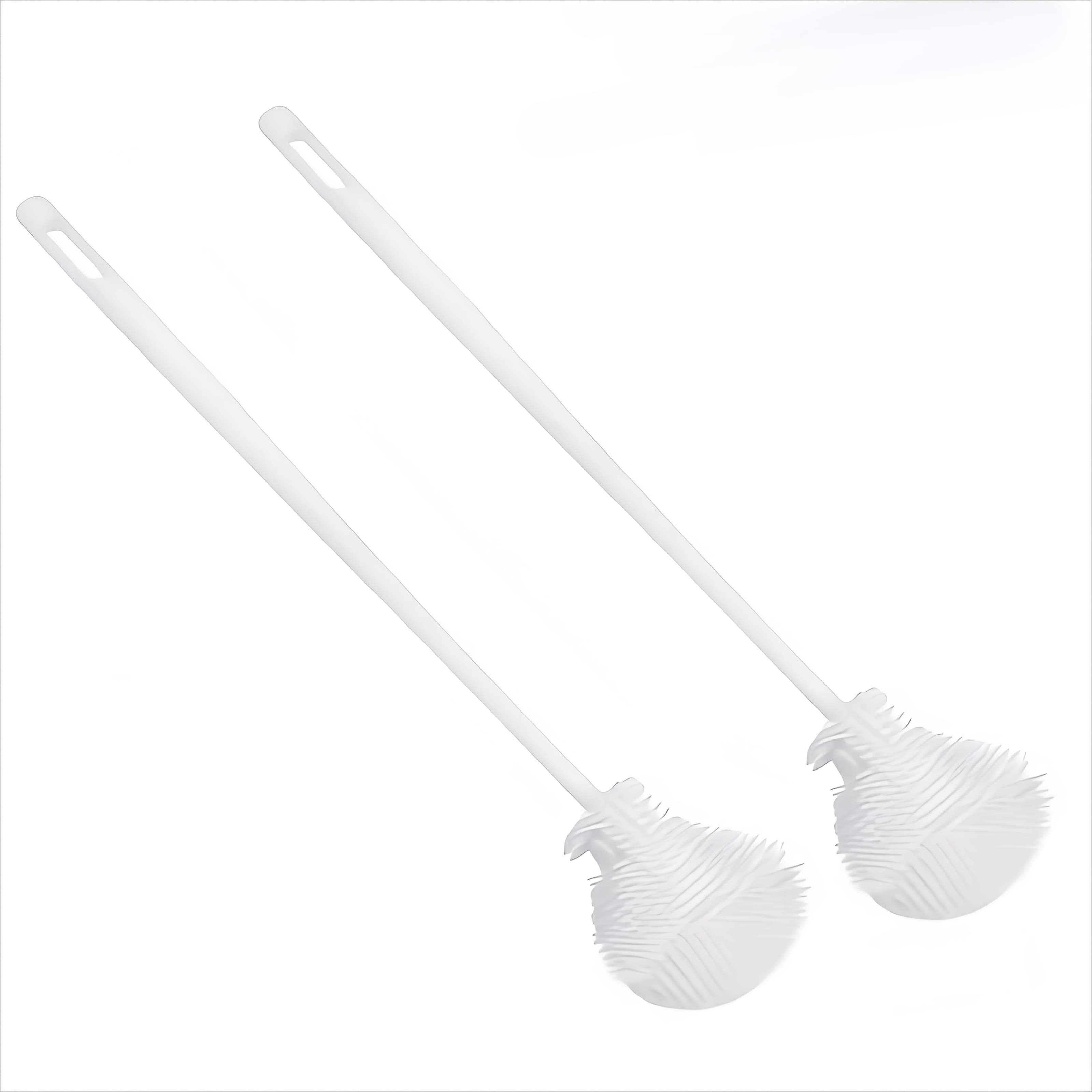 TEMU 2 Pack 360° Rotating Cleaning Brush Set - Bottle Brush With Foldable Head, Long Handle For Kitchen & Drinkware, Reusable & Portable Household Cleaning Tool
