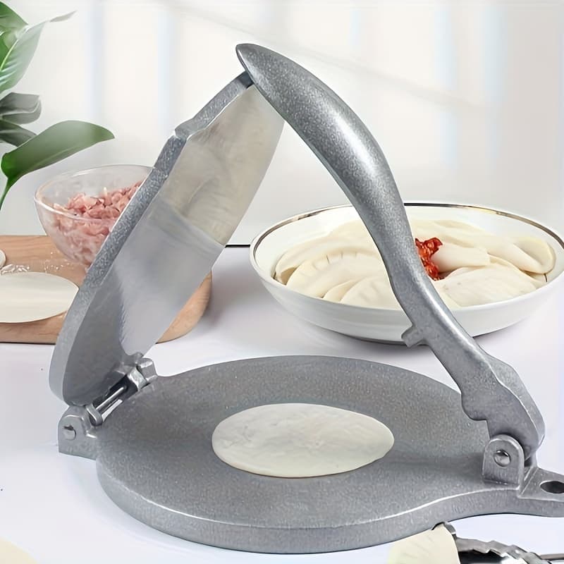TEMU Tortilla Press, 6.5inch Aluminum Tortilla Press, Flour Tortilla Press, Press, Quesadilla Press, Tortilla Makers, , Crepe Maker, Dough Press For Tortillas, Pizza, Dumplings, Bread (silvery)