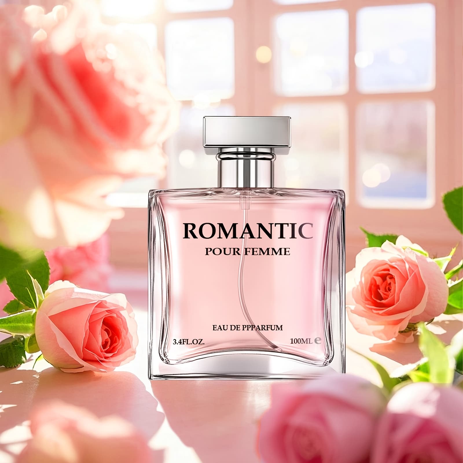 TEMU 1pack/100ml Women's Perfume | Floral And Fruity With Rose, Lemon And Jasmine Musk | Elegant Fragrance, Suitable For Parties And Social | A Gift For Her