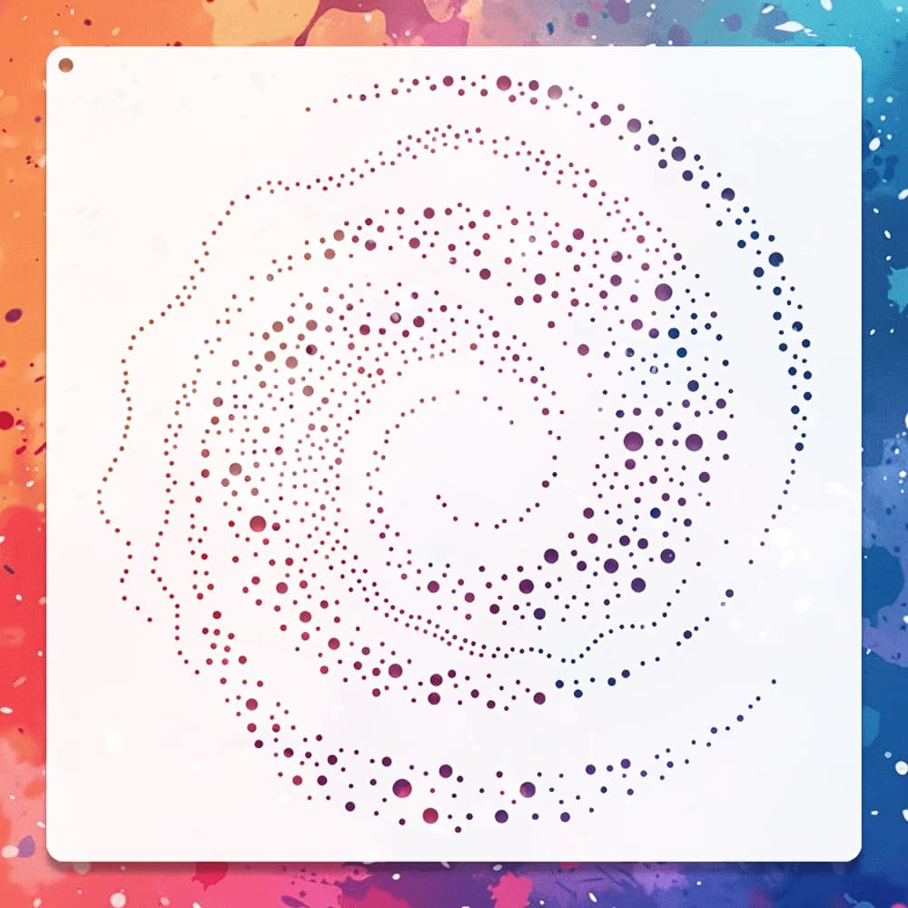 TEMU A 11.81x11.81 Inch Nebula Template Made Of Flexible, Washable, And Reusable Pet Material, Suitable For Painting, Scrapbooking, Large Walls, Home Decor, Wall Art, And Projects