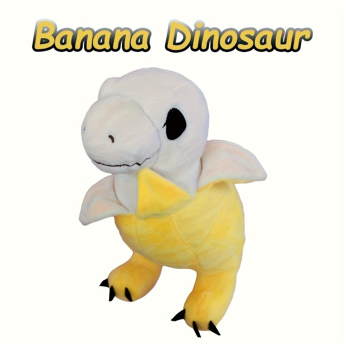 TEMU Banana Dinosaur Plush Toy, 9.5 Inches Cute Cartoon Anime Dragon Game Toy, Fruit Soft Plushies, Animal Sleeping Doll Toy Halloween Birthday Gift For Friend, Room Decoration