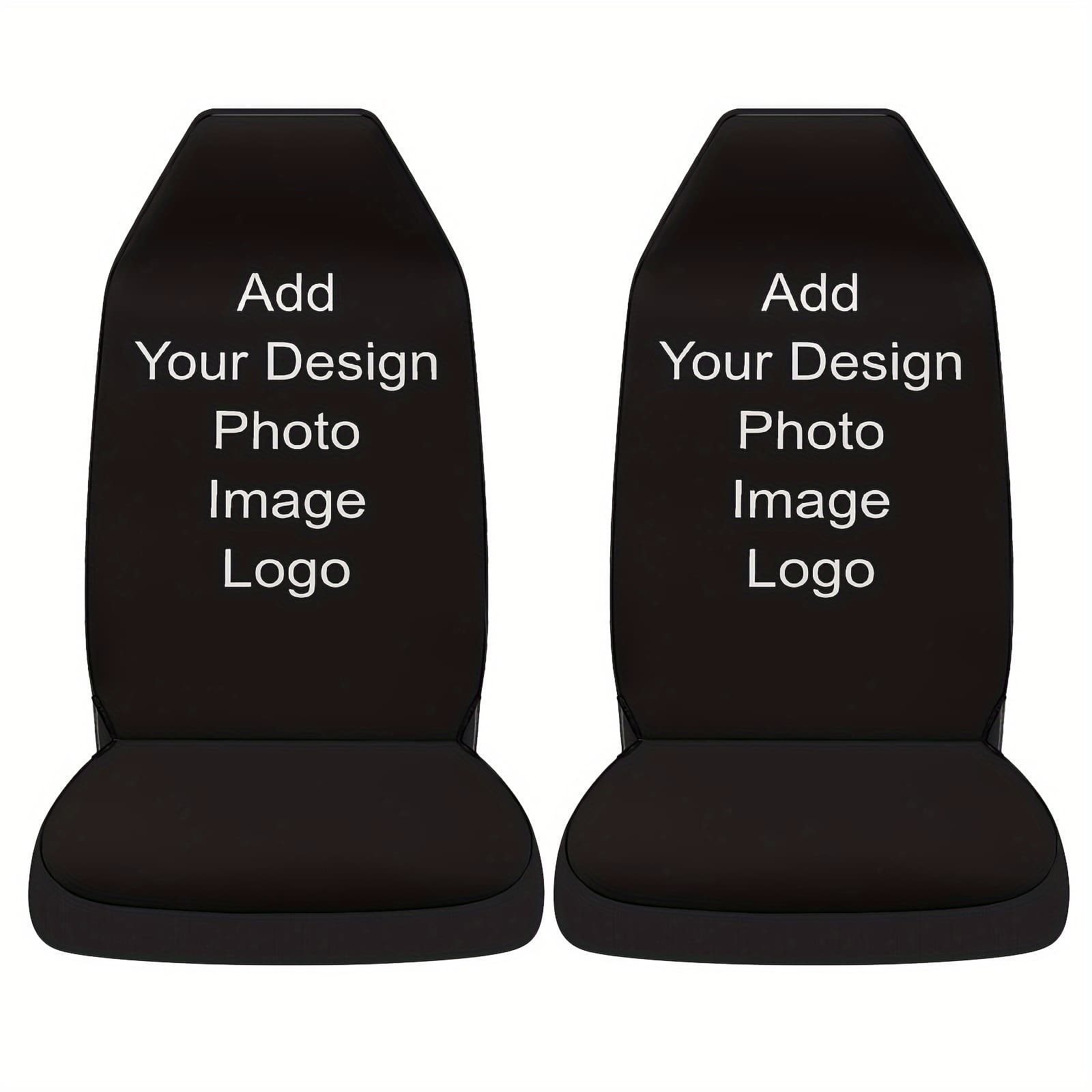 TEMU Custom Product User Custom 2-front Personalized Pattern Printed Car Universal Seat Covers