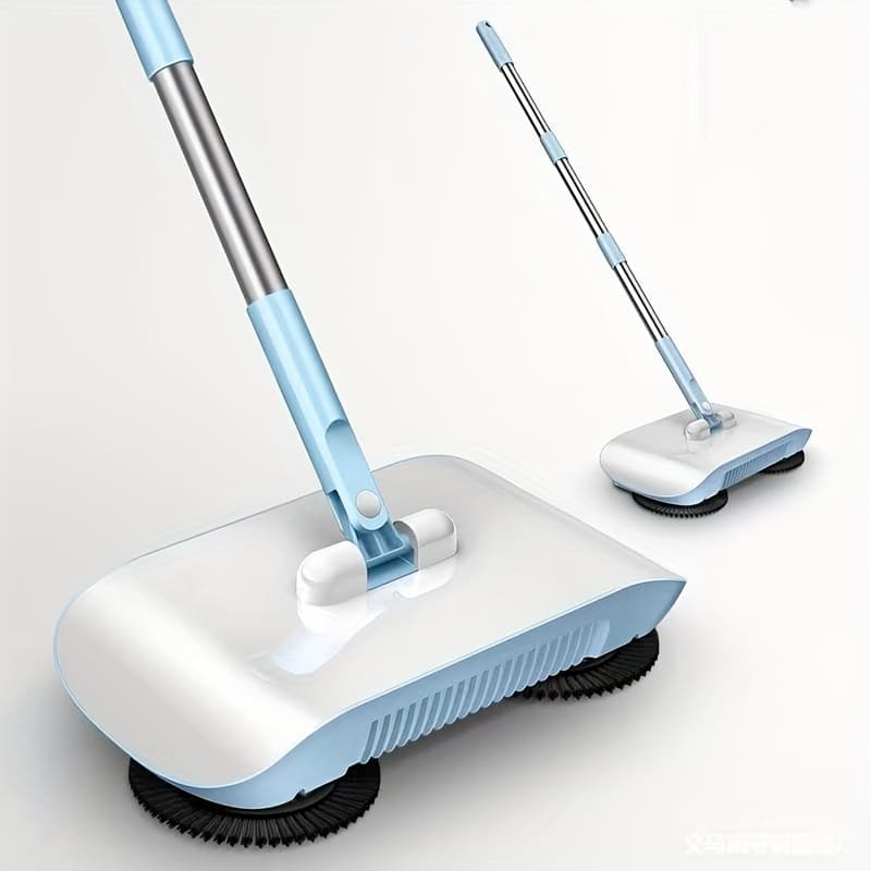 TEMU Hand-push Sweeping Robot - Home Sweeping Brush And Dustbin Set - Household Cleaning Machine - Lazy Companion