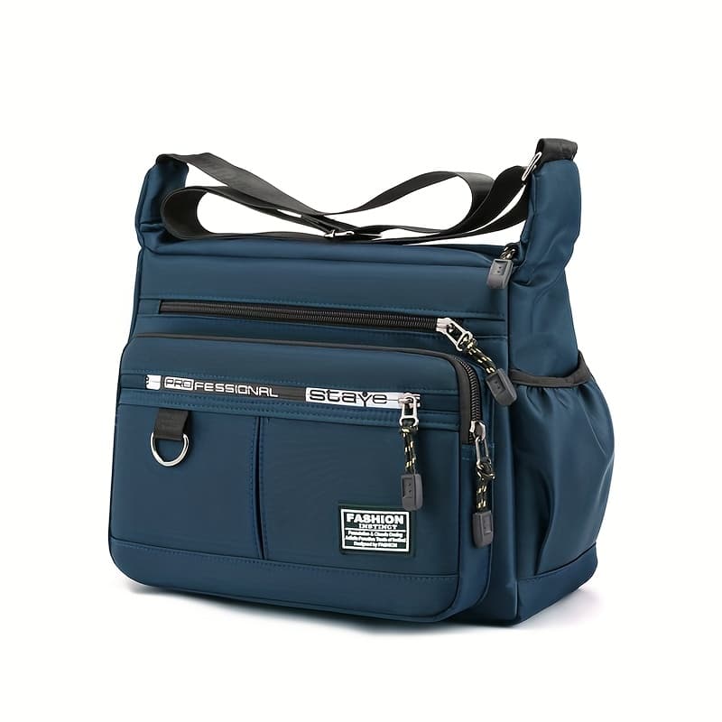 TEMU Large Capacity Men's And Women's Bag Shoulder Bag High Quality Wear- Backpack Multi- Bag Business Casual Men's And Women's Messenger Bag [zipper Random, Random Letters]