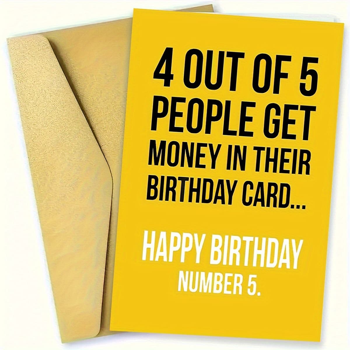 TEMU 1pc Funny Cartoon Pattern Birthday Greeting Card With Envelope - Prank Greeting For , Material, Ideal For Birthday Celebrations, With Elegant Wax Seal Closure