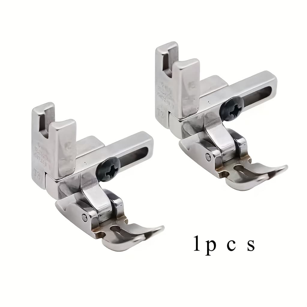 TEMU 1pc Universal Foot T3 Adjustable Cord Regular Zipper Presser Foot 1 Needle Industrial Sewing Machine Accessories