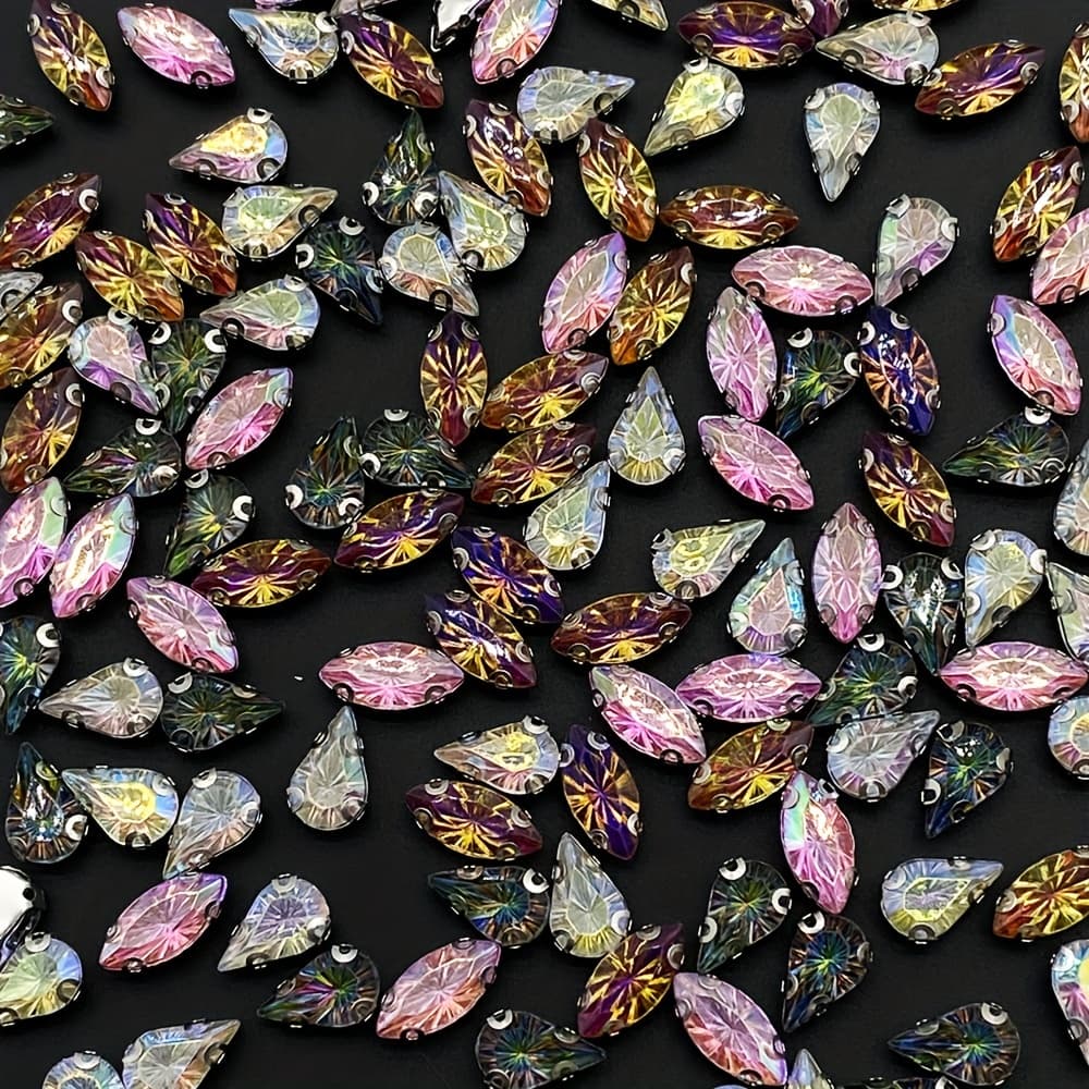 TEMU 50 Rhinestones Hand-sewn Pattern , Shoes, Hats, Bags, And Accessories Decoration Rhinestones