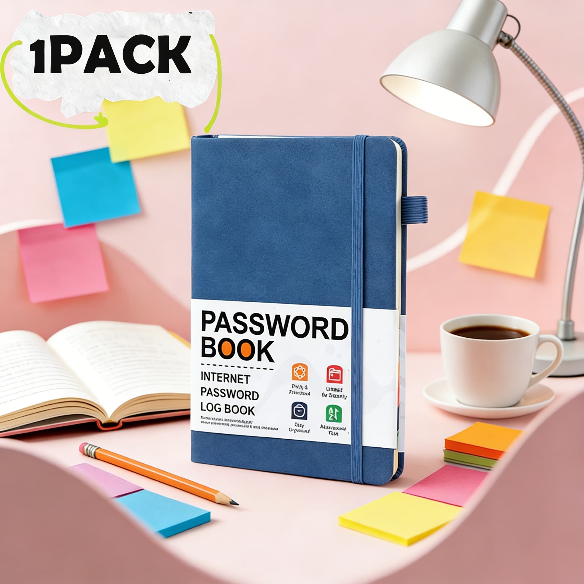 TEMU Refillable Pocket Address Book With Alphabetical Tabs & Soft - - Contact, Phone & Password Suitable For Purse Or Desk - Refillable Telephone (blue, Pink, Black)