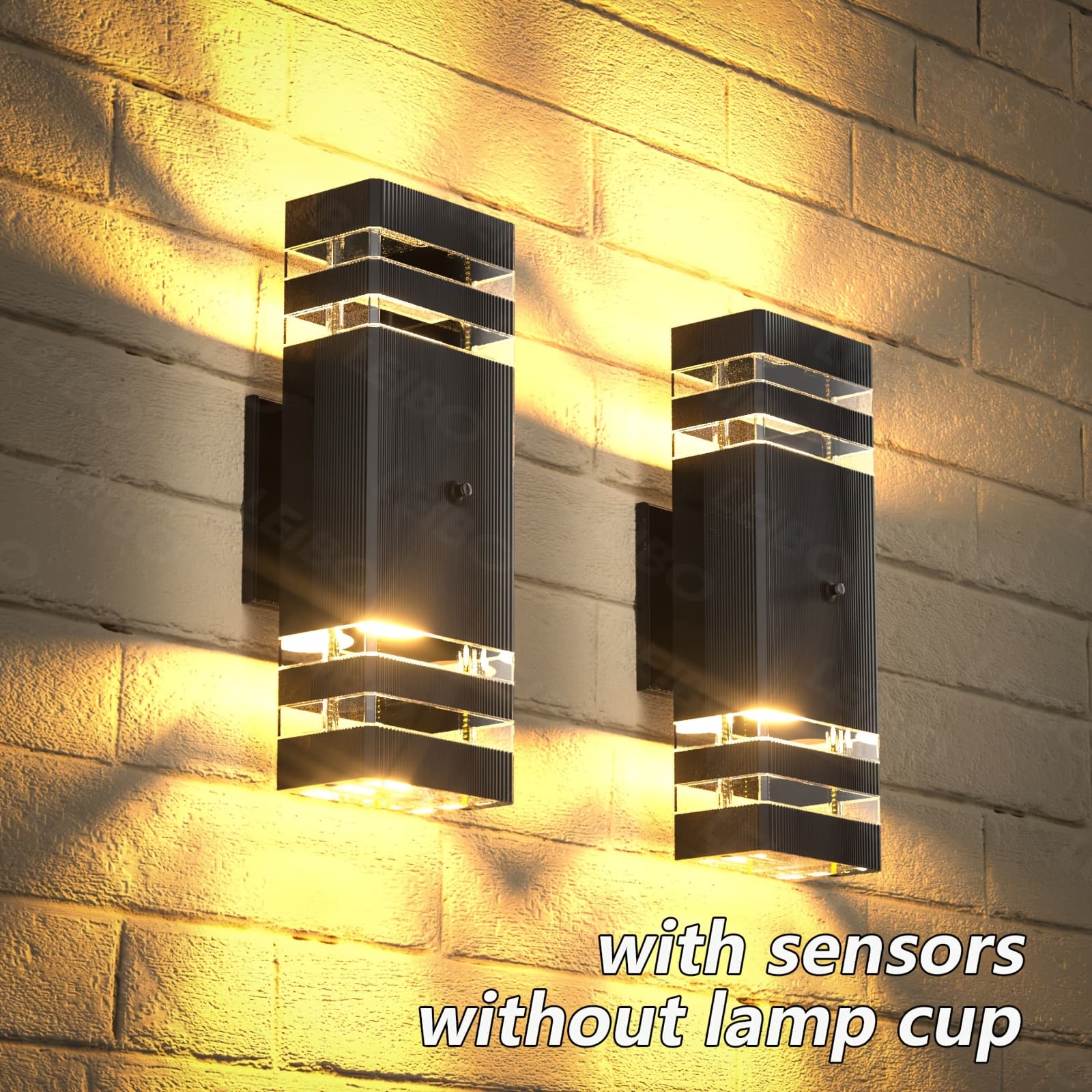 TEMU 1/2pcs Dusk To Dawn Outdoor Wall Light, Up And Down Porch Light, Black Outdoor Wall Light Modern Outdoor Light Outdoor Light For Home Porch, Garage, Courtyard, Terrace